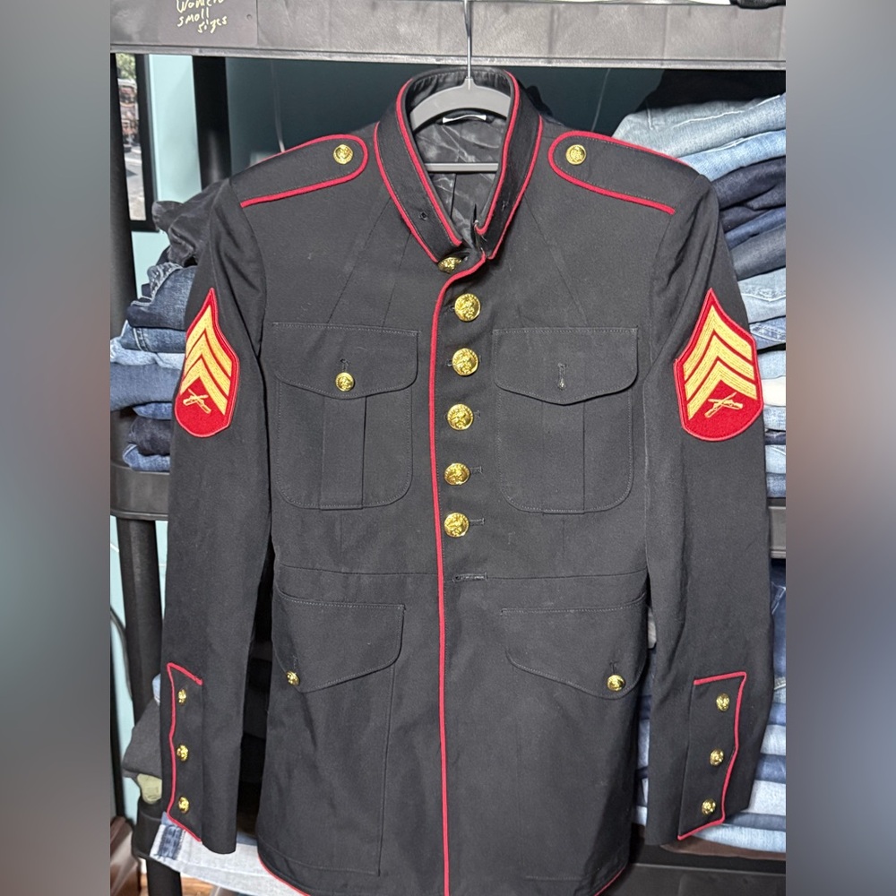 USMC Official SGT Dress Blue Coat 37S